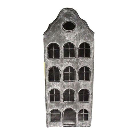 metal dutch house lantern|Large Silver.